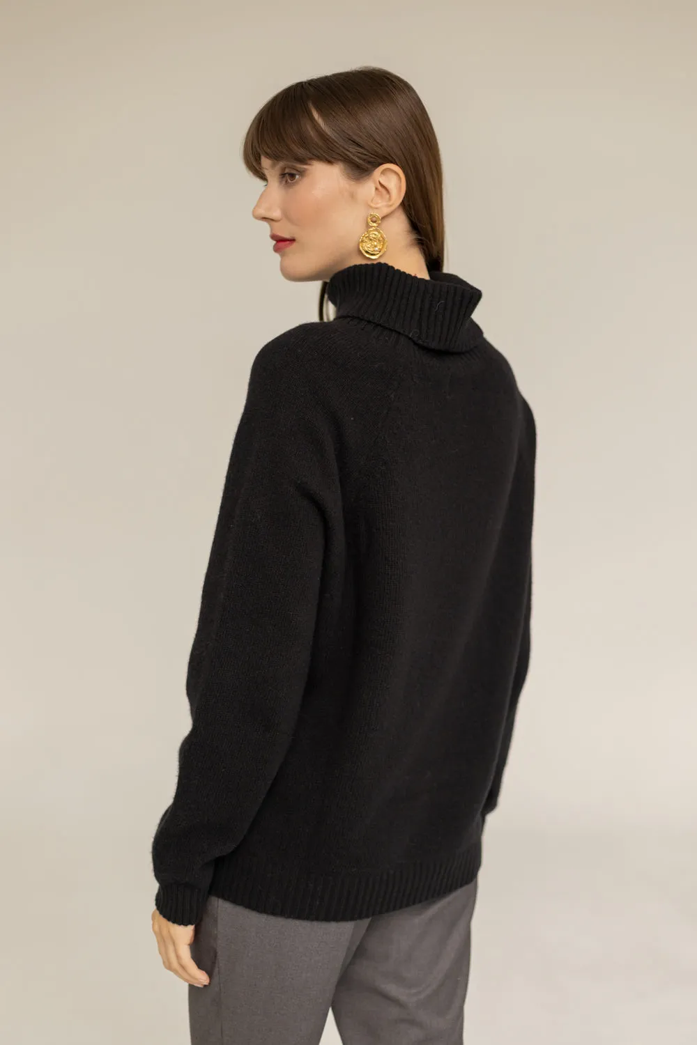 Cashmere Turtleneck Black