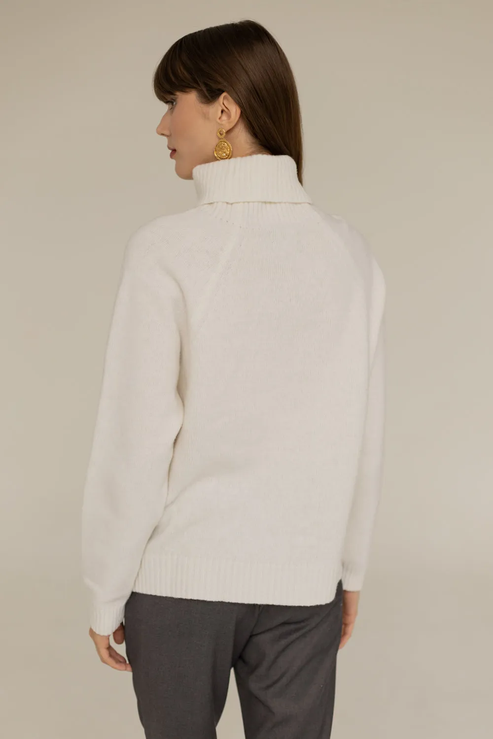 Cashmere Turtleneck Ecru