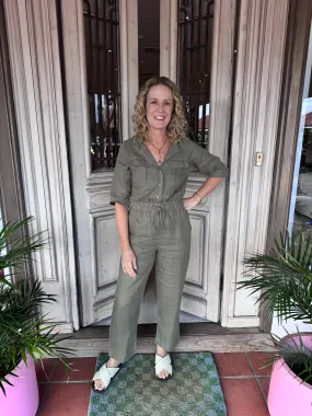 CELINE JUMPSUIT | Army Green