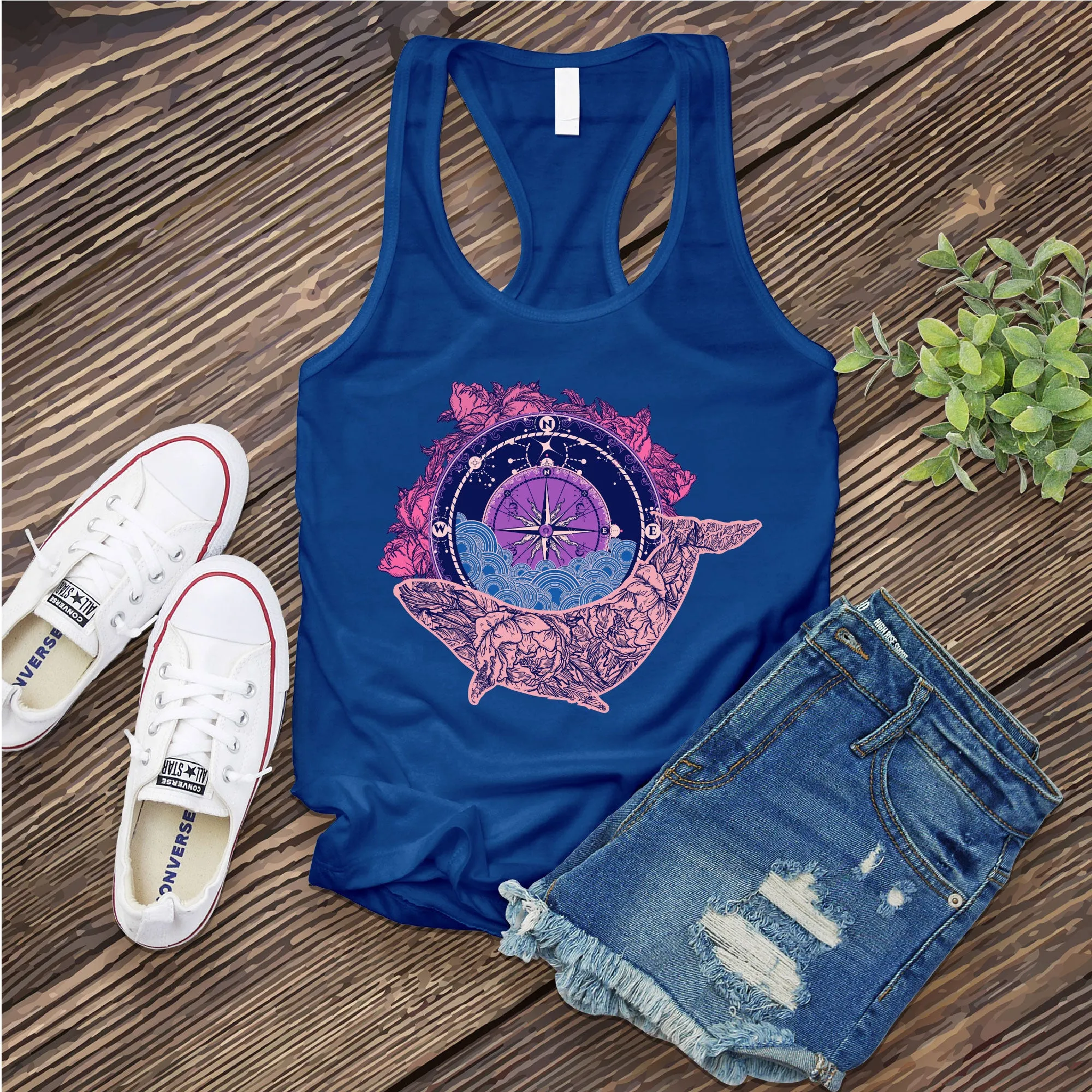 Cosmic Ocean compass Women's Tank Top