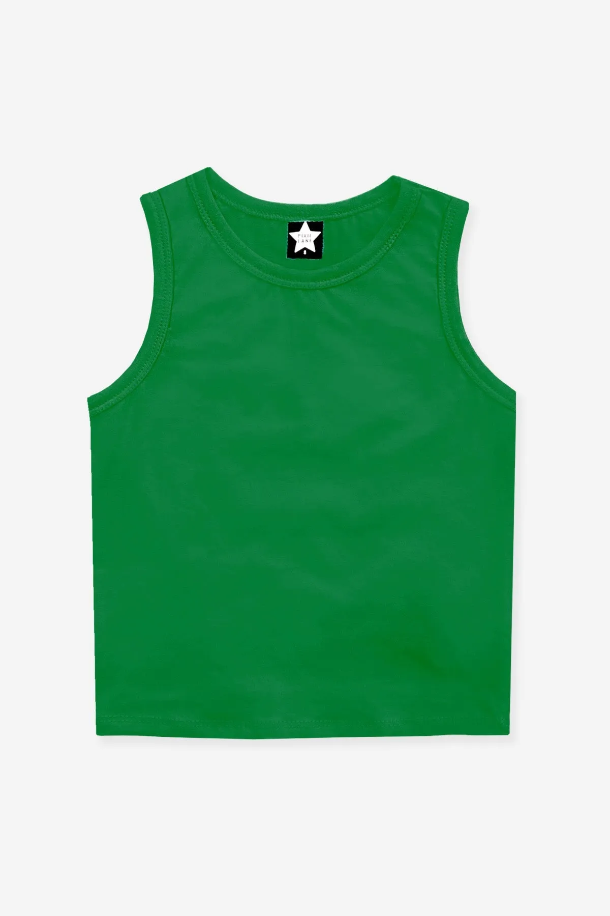 Cotton Super Stretch Fitted Tank - Kelly Green