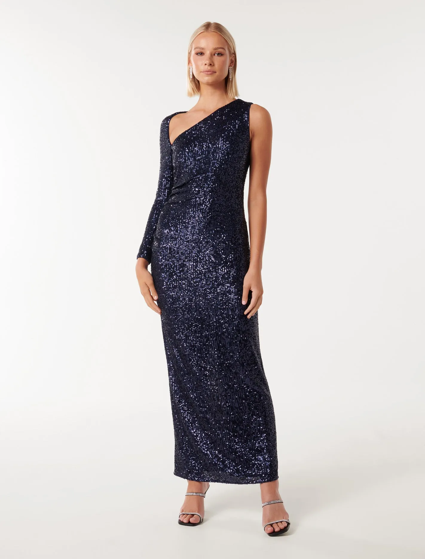 Courtney Sequin Bodycon Maxi Dress