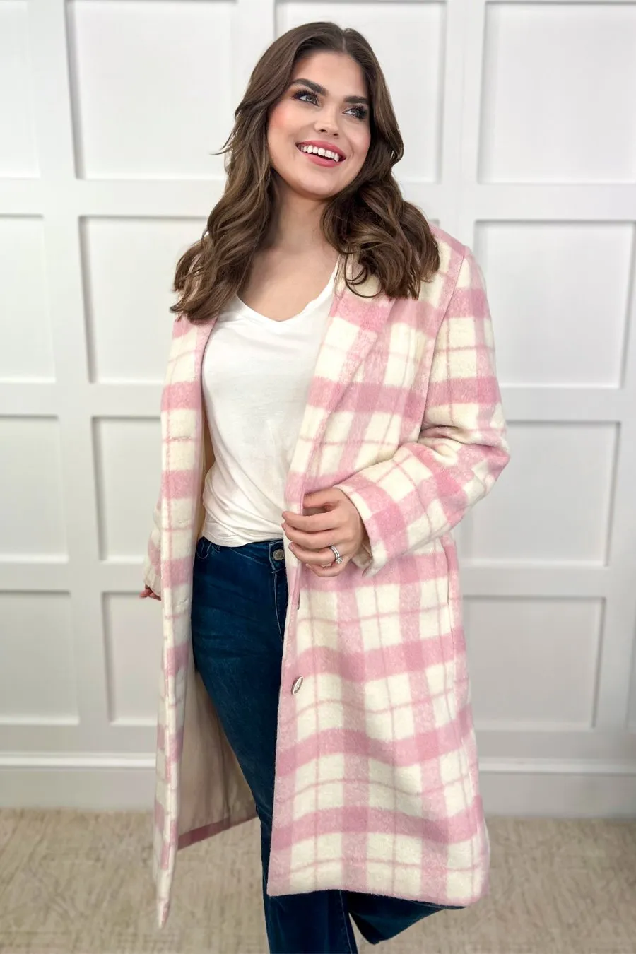 Cover Girl Plaid Coat