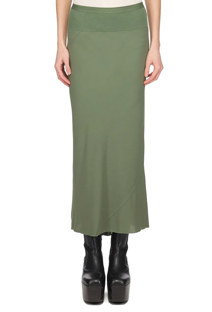 CREPE MIDI SKIRT