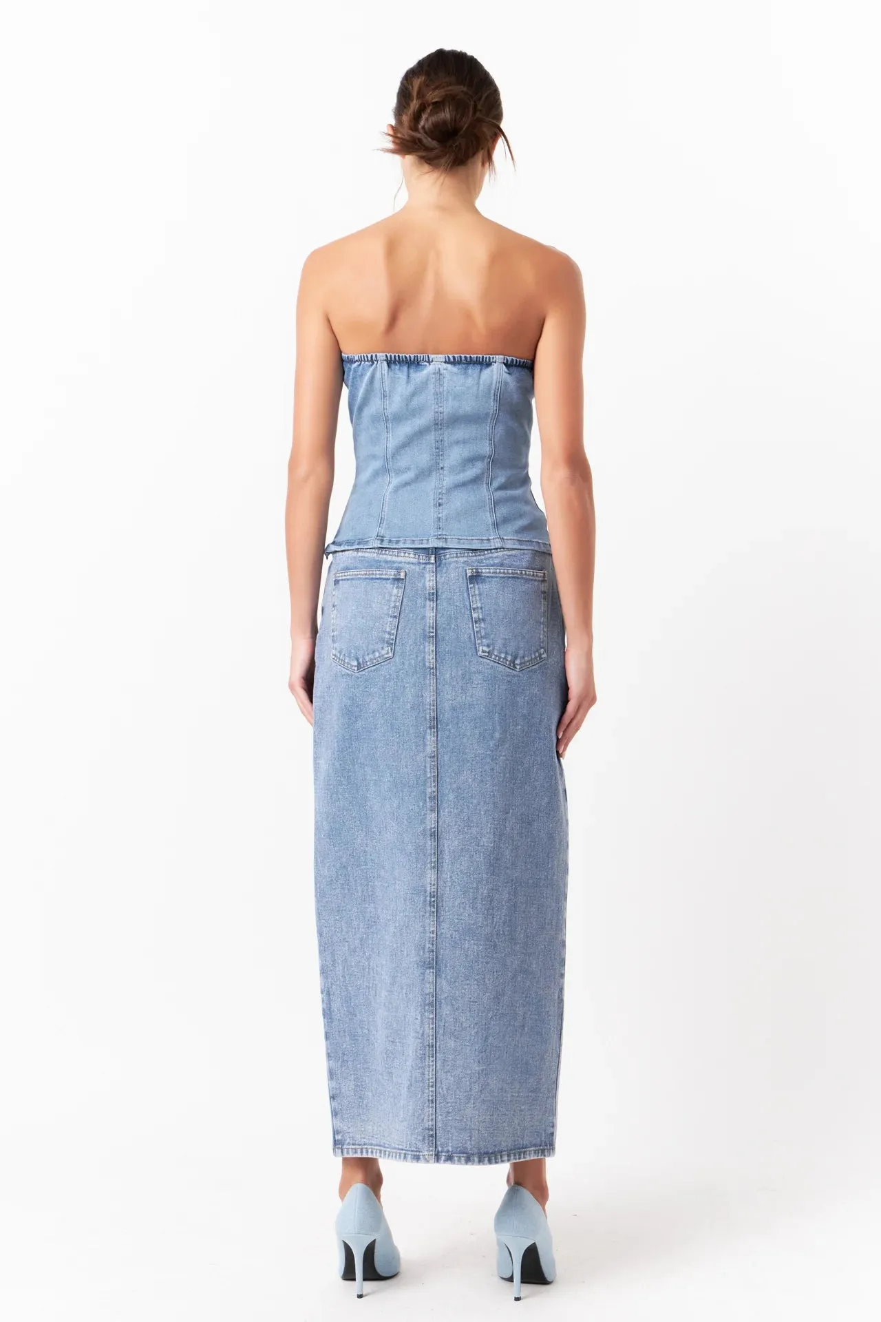 Denim Maxi Skirt - FINAL SALE