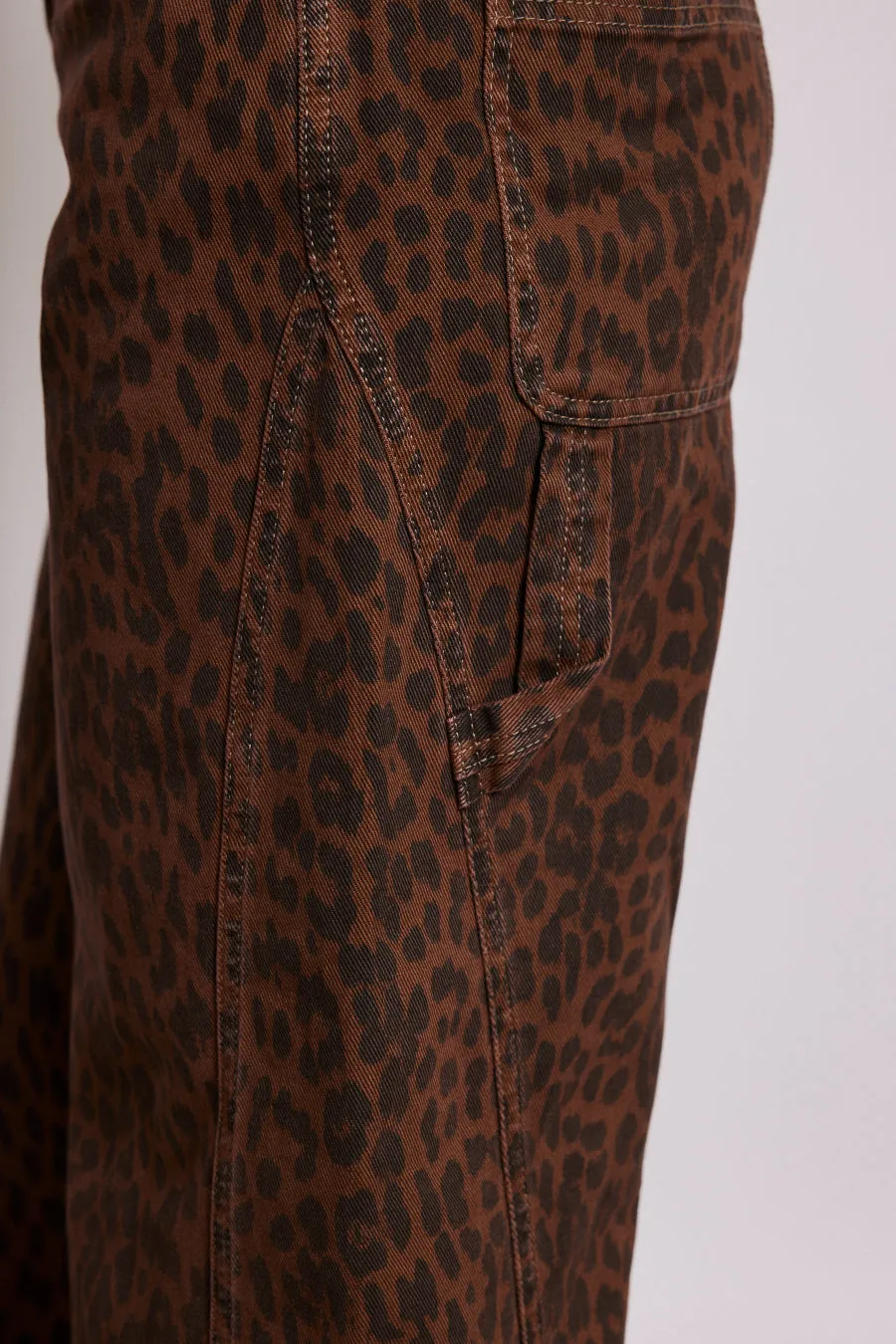 dion jeans - dark leopard overdye