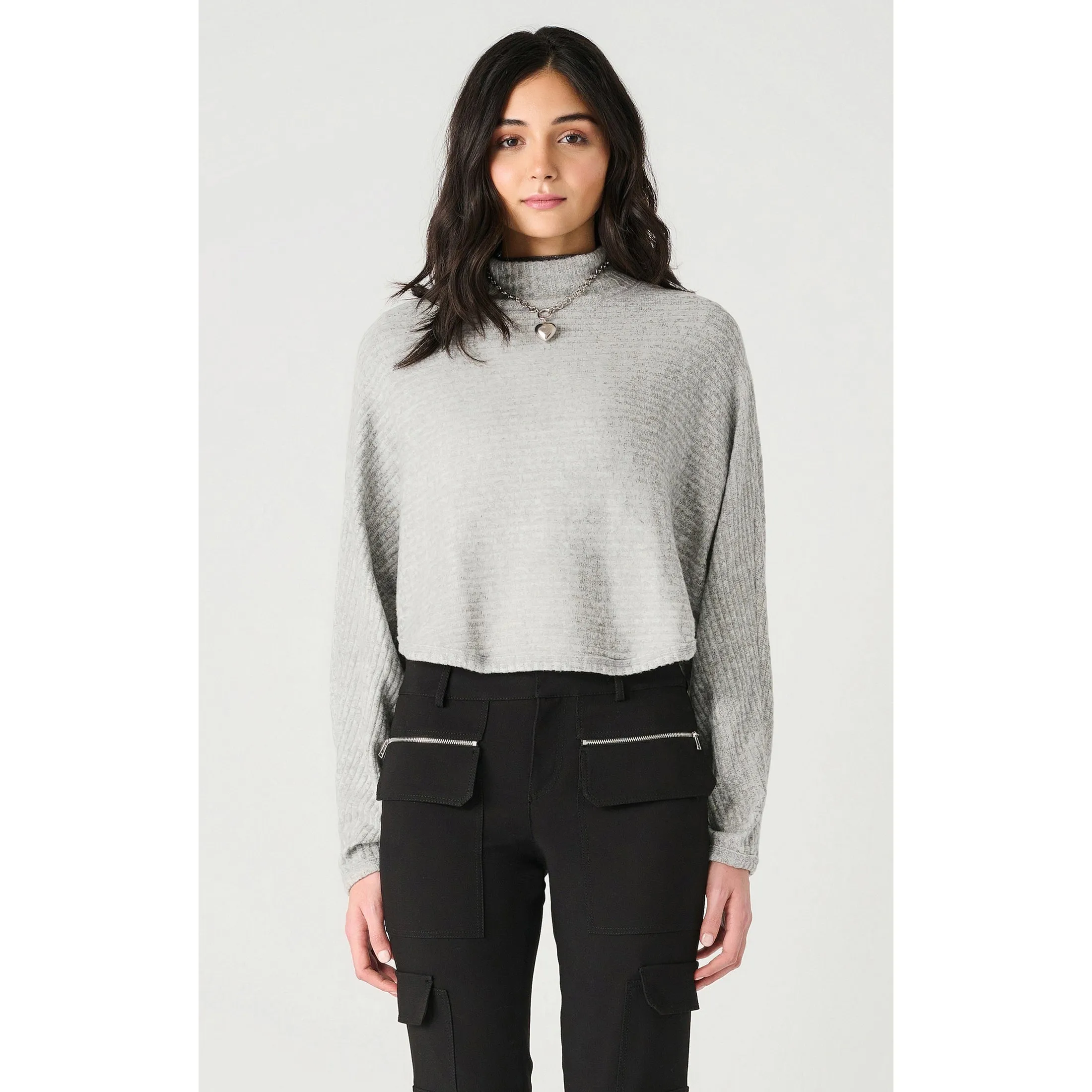 DOLMAN SLV SOFT RIBBED TURTLENECK