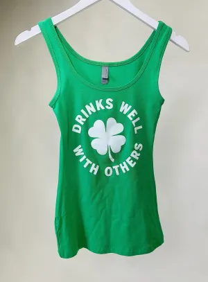 Drinks Well With Others Tank Green