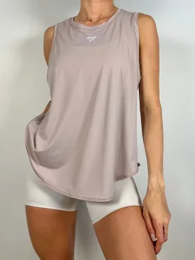 Dusty Pink Activelux Loose tank top