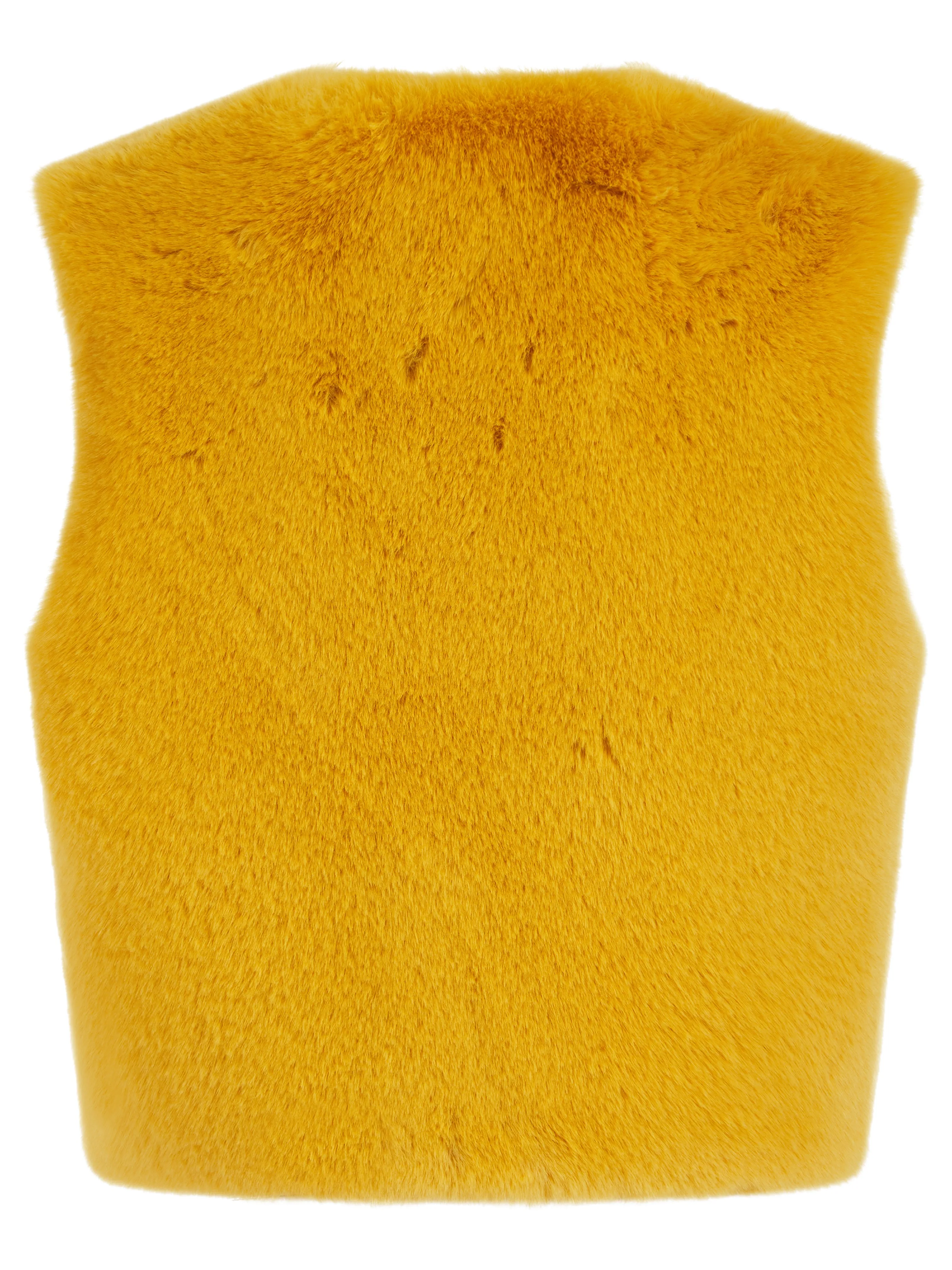 EDELWEISS GILET IN MUSTARD