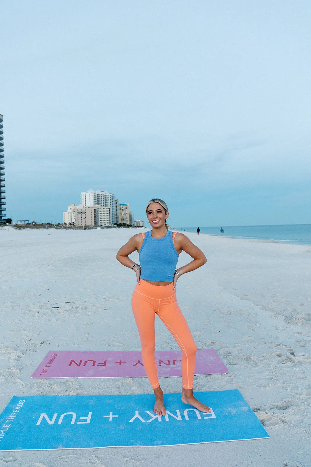 Elise High-Neck Tank - Laguna Blue