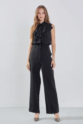 Endless Rose - Sleeveless Ruffle Jumpsuit