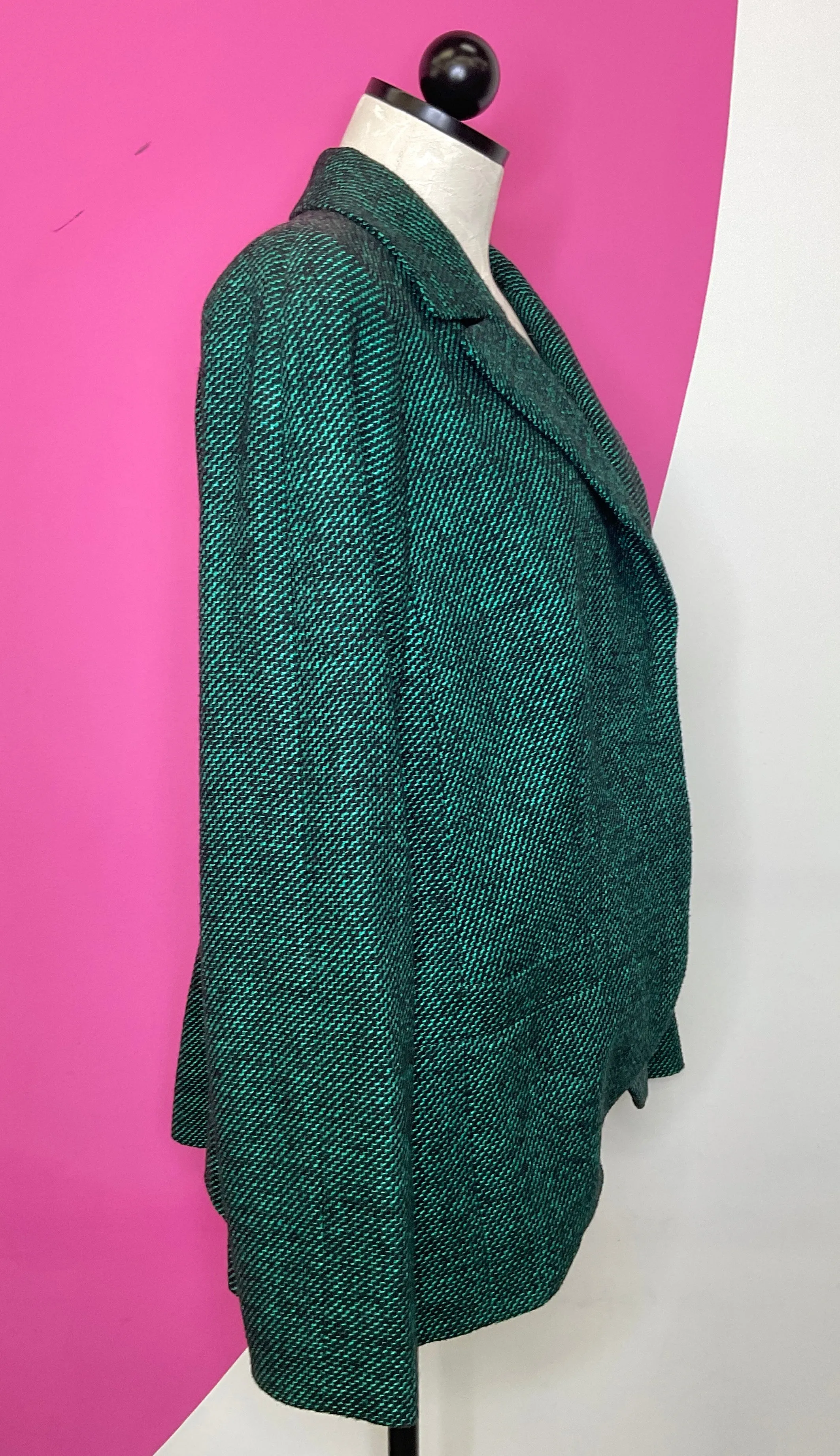 ESCADA BINNLE GREEN TWEED BLAZER - 46 (XL)