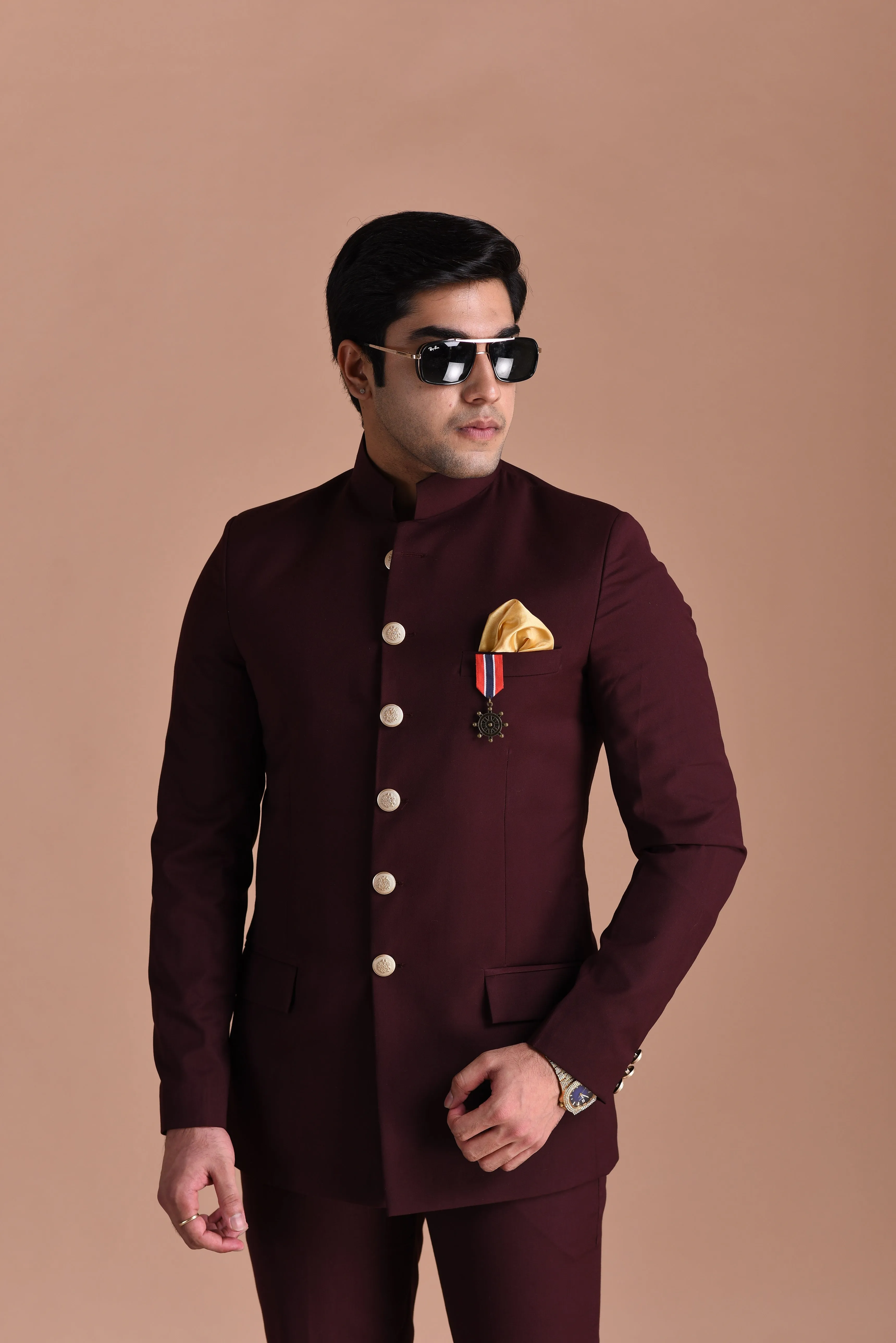 Exclusive Wine Traditional Jodhpuri Suit | Free Personalisation Handmade | Festival Family Functions| Perfect for Wedding and Party Wear