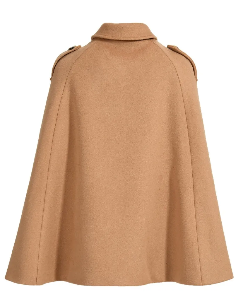 FAENA Cashmere Cape with Red Fox Fur