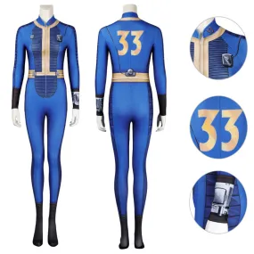 Fallout Cosplay Jumpsuit Vault 33 Suit Female Lucy Halloween Outfit Adult BEcostume