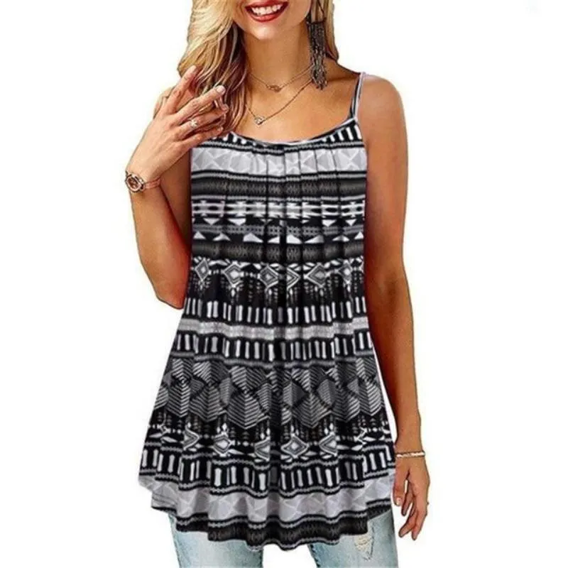 Floral Print Casual Loose Tank