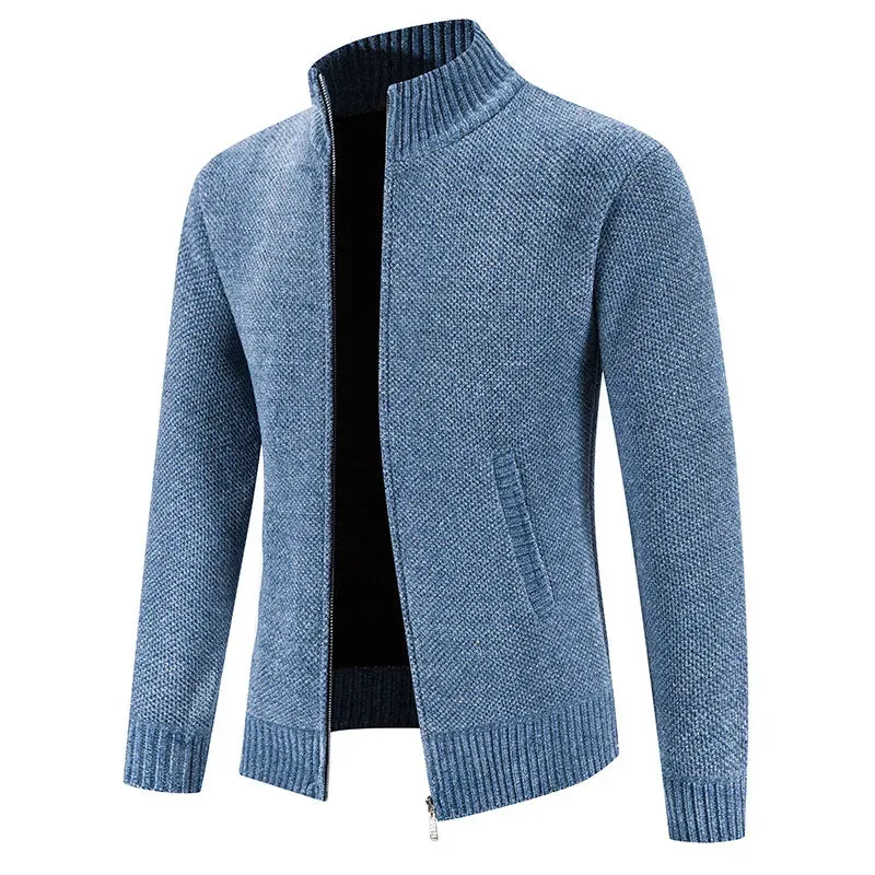 Funki Buys | Sweaters | Men's Slim Fit Zip Up Cardigan Sweaters