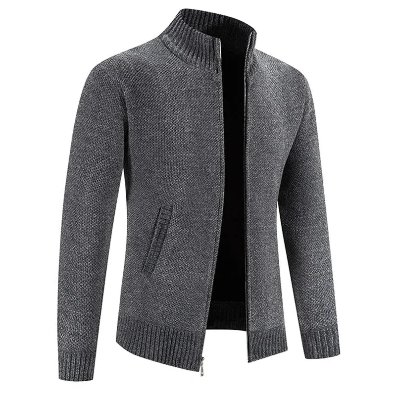 Funki Buys | Sweaters | Men's Slim Fit Zip Up Cardigan Sweaters