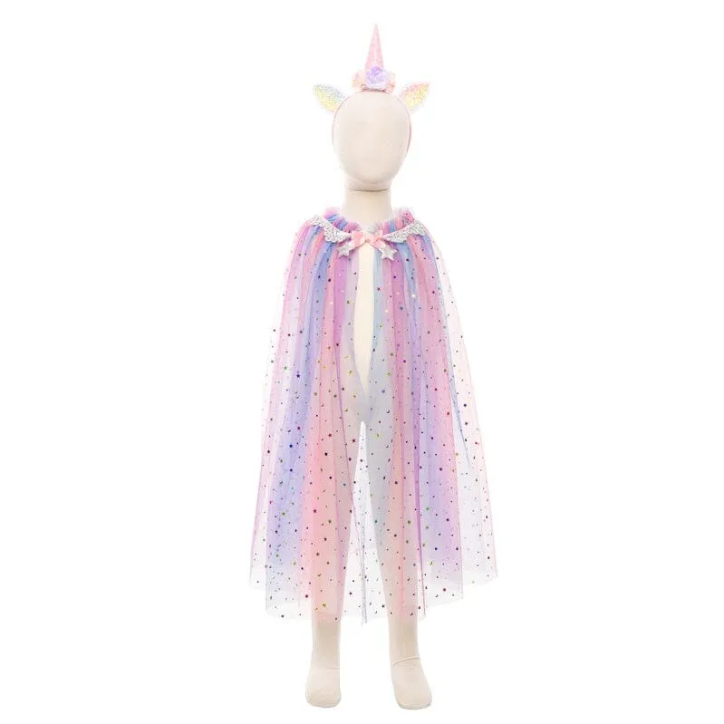 Great Pretenders Rainbow Unicorn Cape & Headband