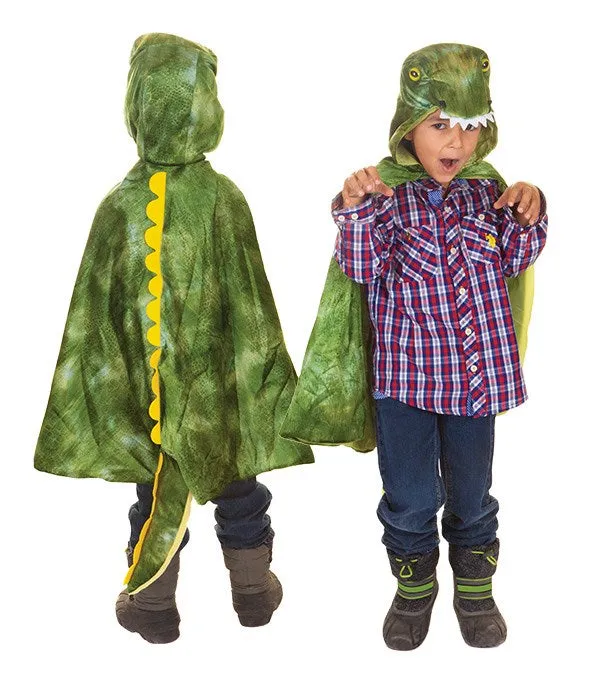 Great Pretenders - T-Rex Hooded Cape - Size 4-5