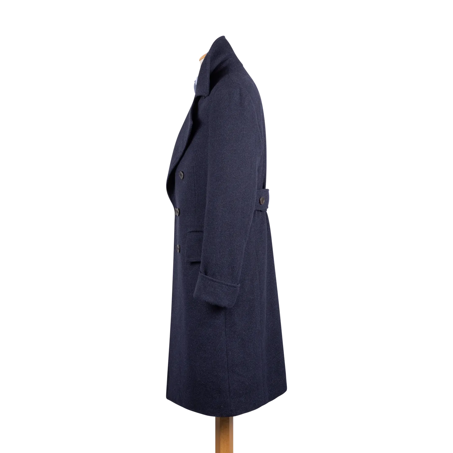 Greatcoat in Navy Twill Wool