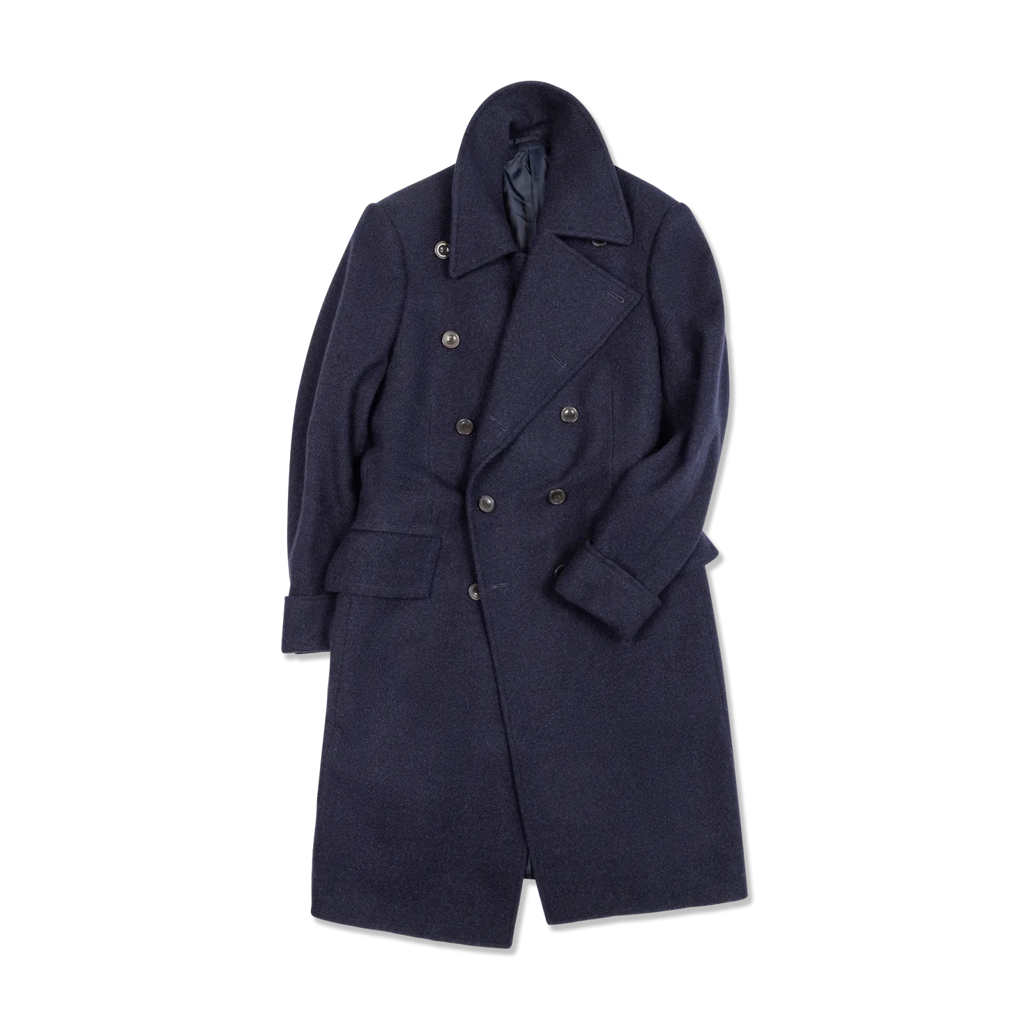 Greatcoat in Navy Twill Wool