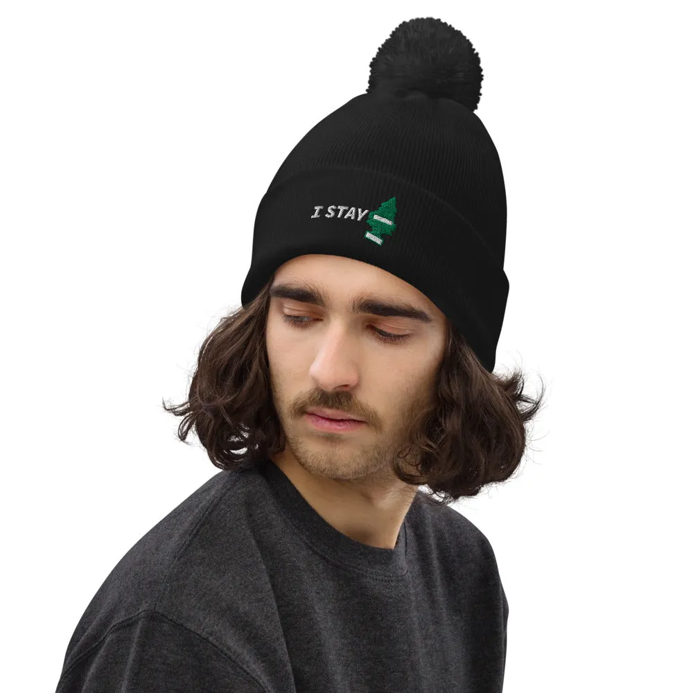 I STAY FRESH POM POM BEANIE