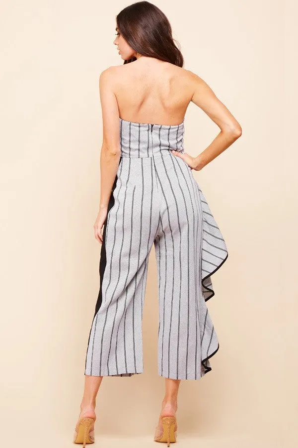 Jenner Off Shoulder Side Pleated Jumpsuit