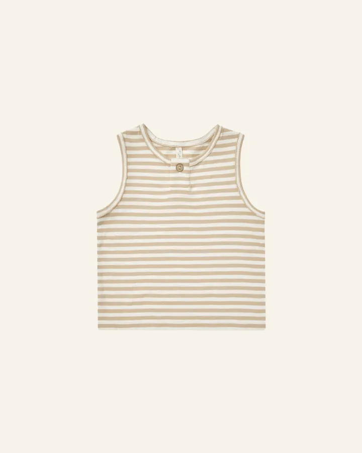 JERSEY BUTTON TANK