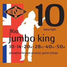 JK10 Jumbo King Phosphor Bronze 10-50 Set