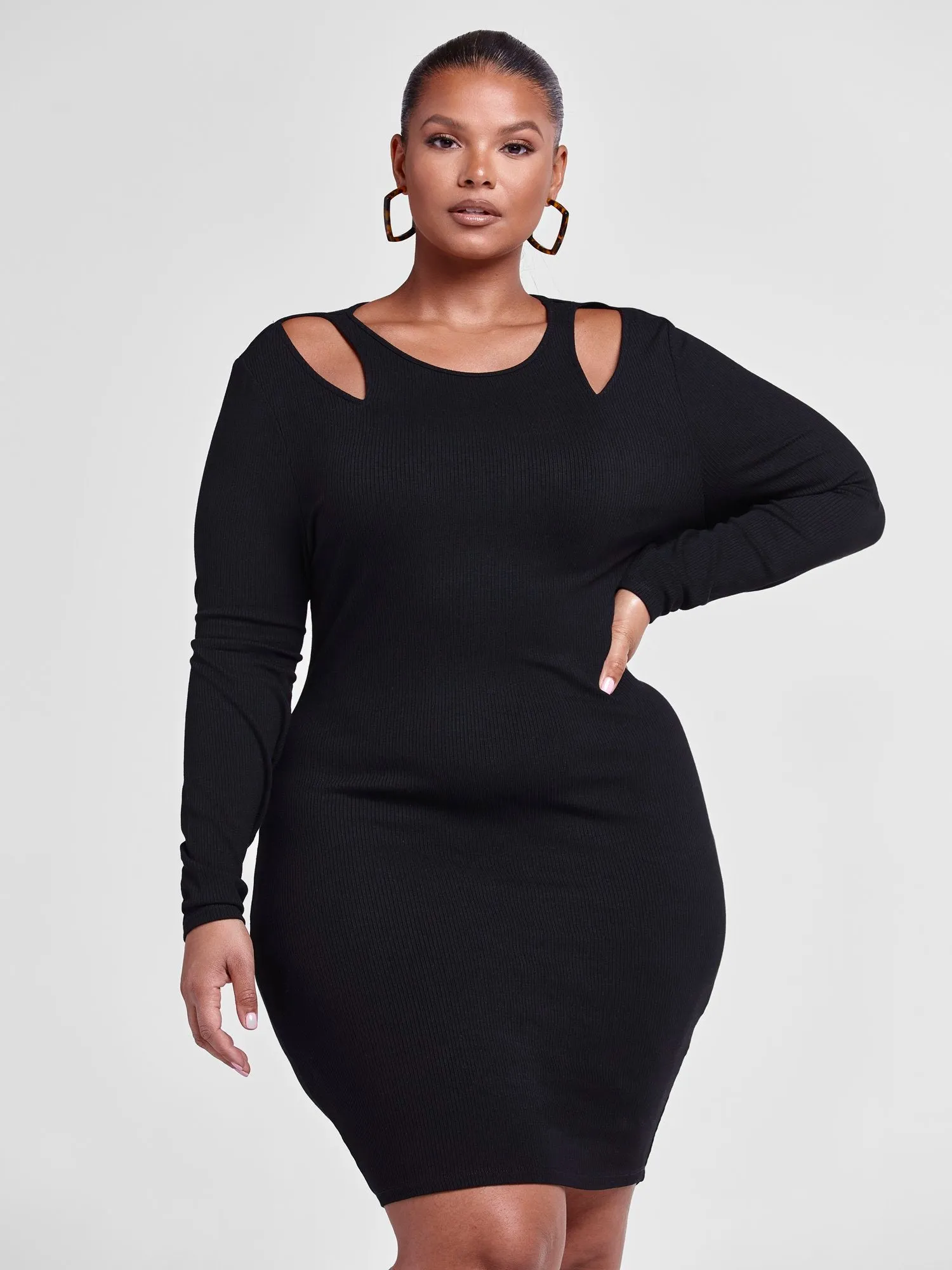 Jocelyn Cutout Shoulder Bodycon Dress