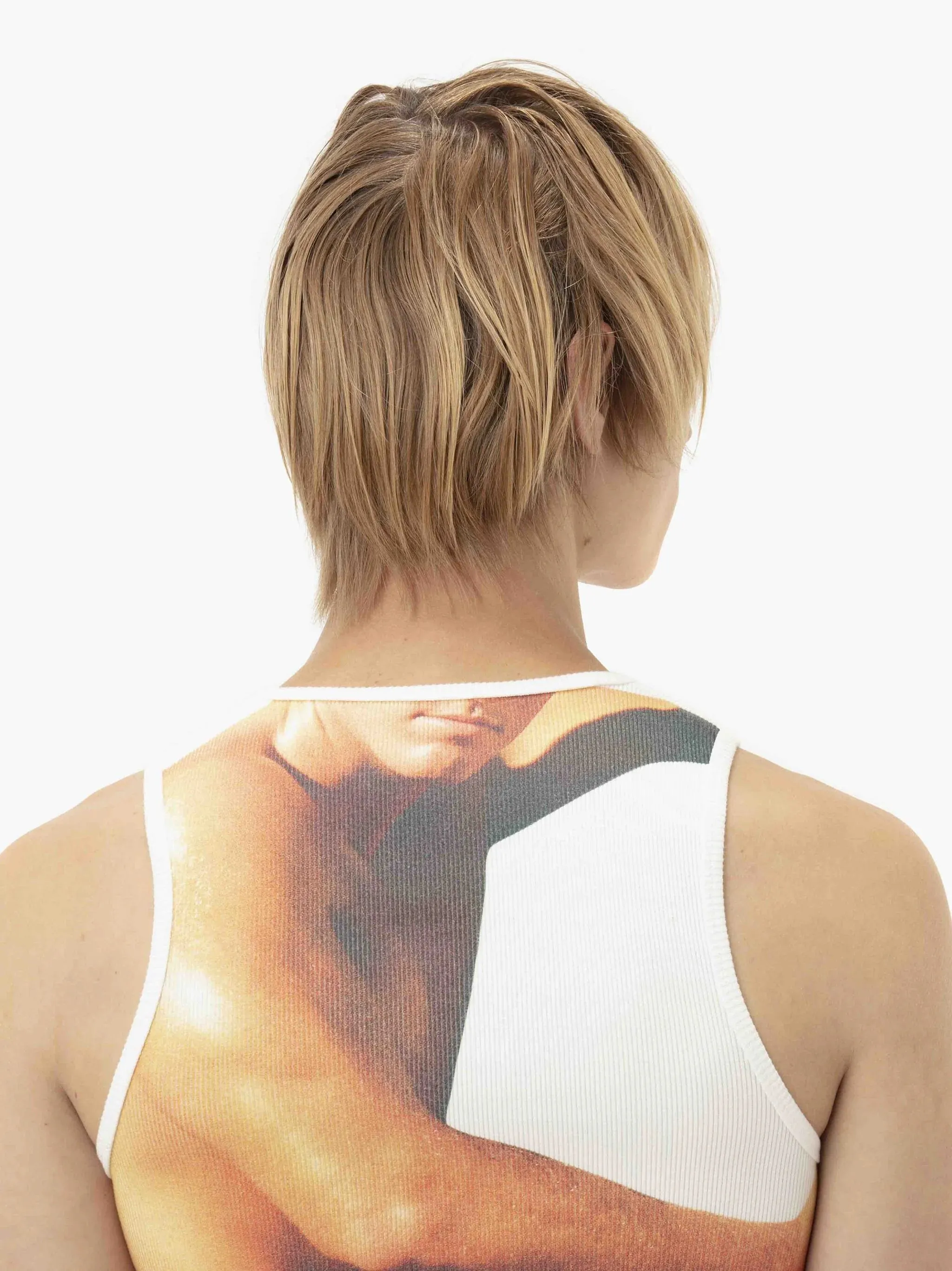 JW ANDERSON PROFILE STUD BACK PRINT VEST