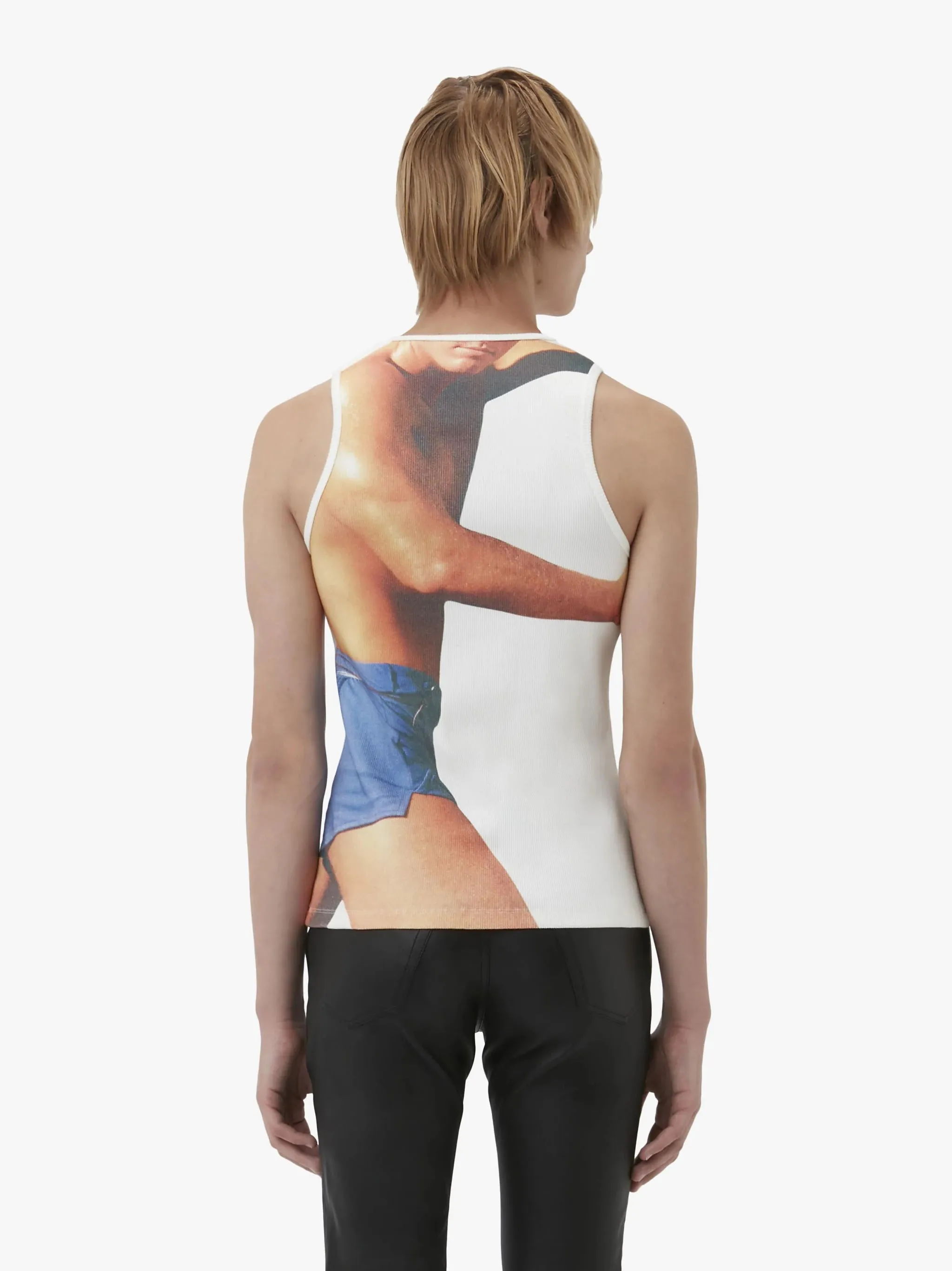 JW ANDERSON PROFILE STUD BACK PRINT VEST