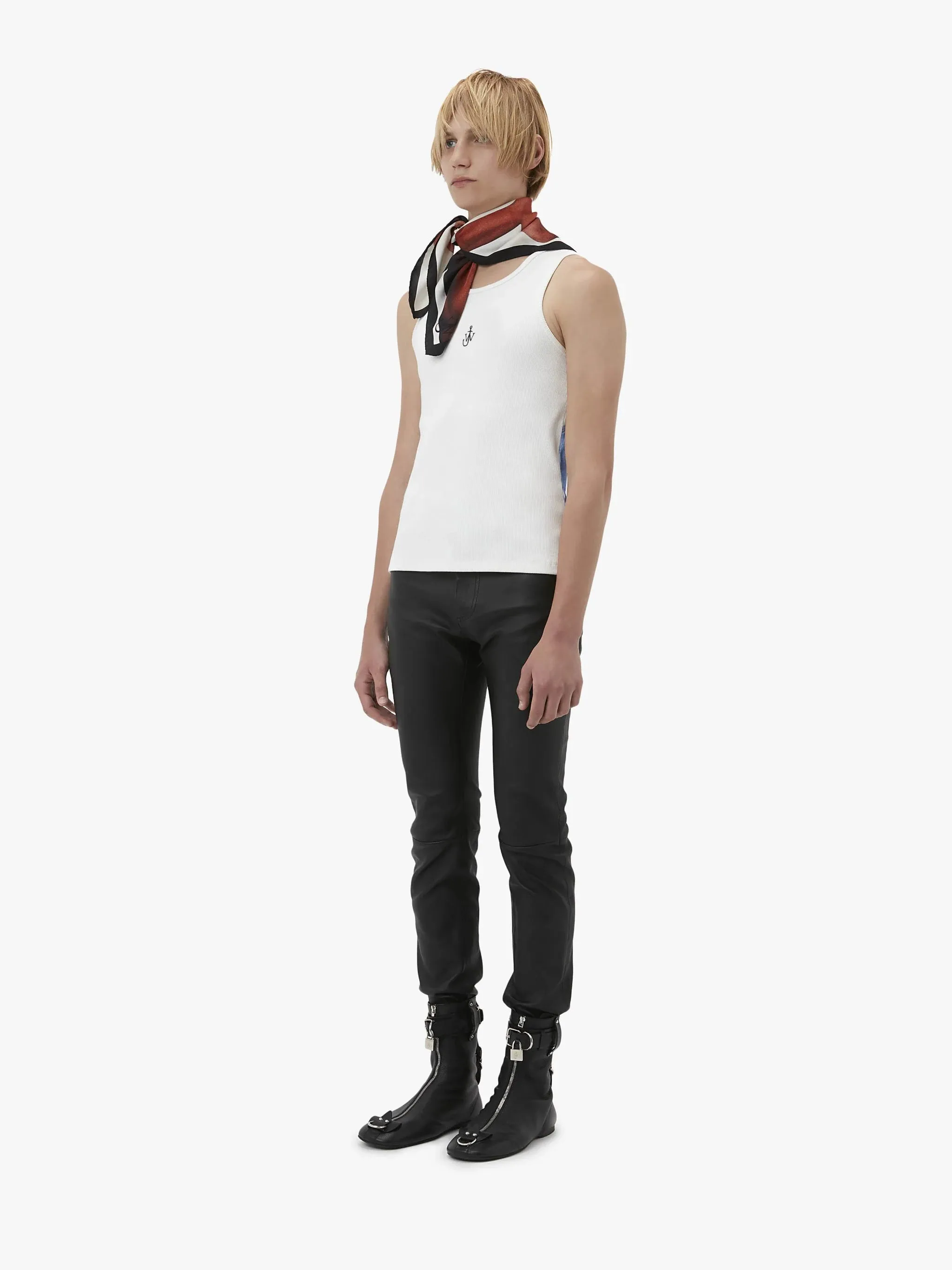 JW ANDERSON PROFILE STUD BACK PRINT VEST