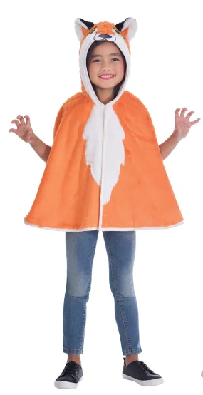 Kids Fox Cape Fantastic World Book Day Animal Fancy Dress Costume