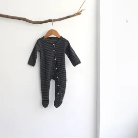 Kids Single-breasted Striped Socks Baby Jumpsuit Long Sleeve suit Clothes Boy