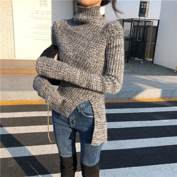 Knitted Loose Elegant Slim Long Sleeve Sweater