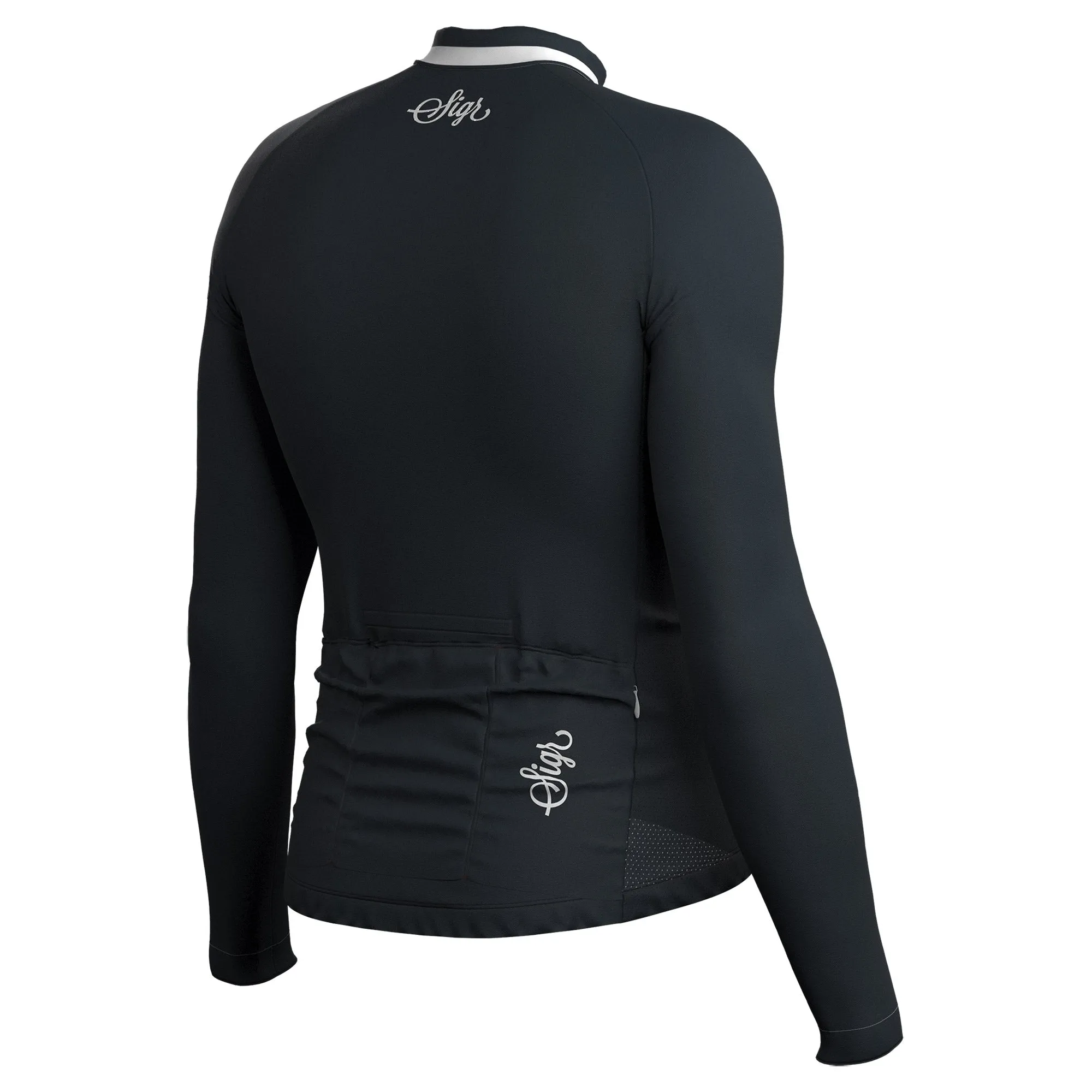 Krokus Black Men's Warmer Long Sleeved Cycling Jersey