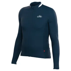 Krokus Blue Men's Warmer Long Sleeved Cycling Jersey