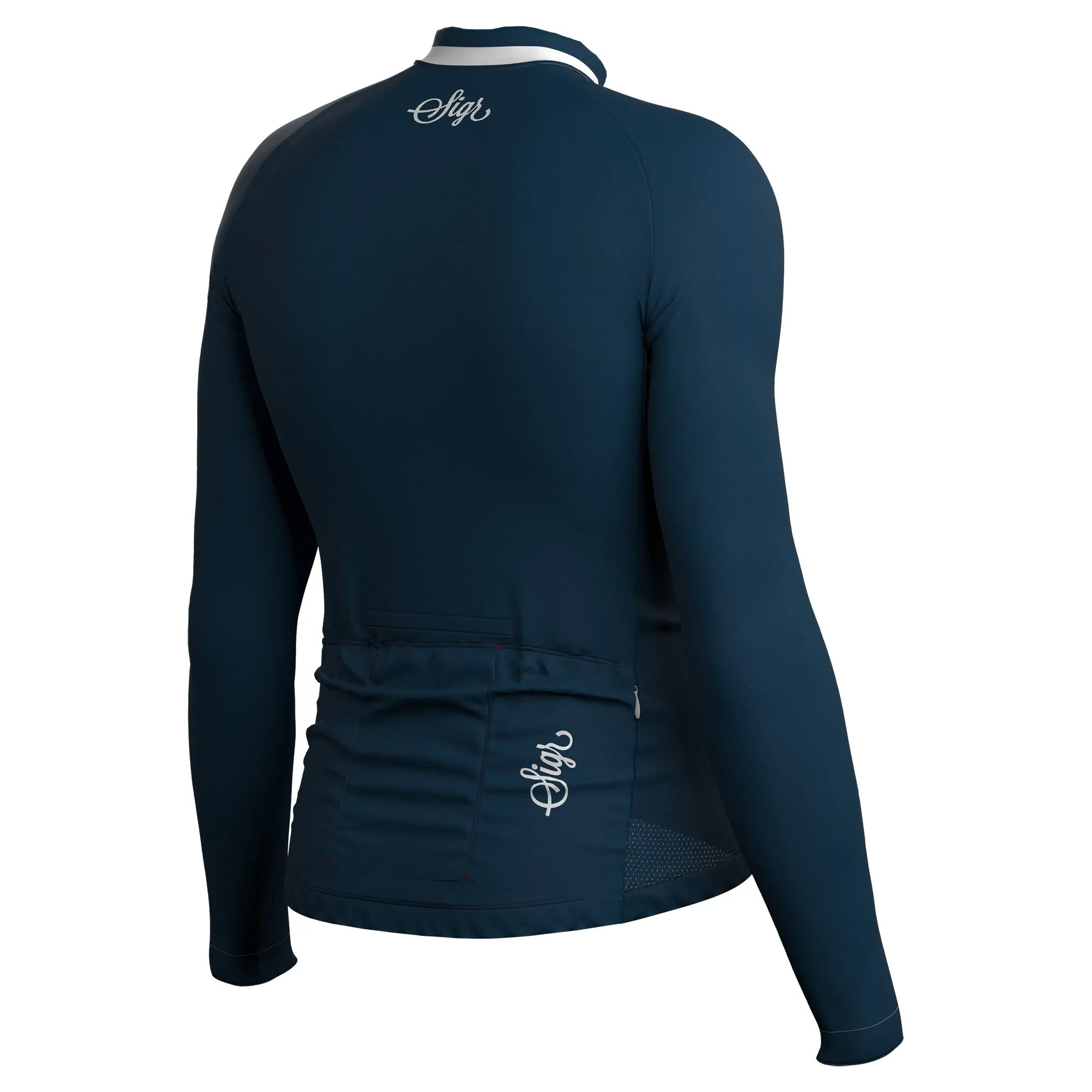 Krokus Blue Men's Warmer Long Sleeved Cycling Jersey