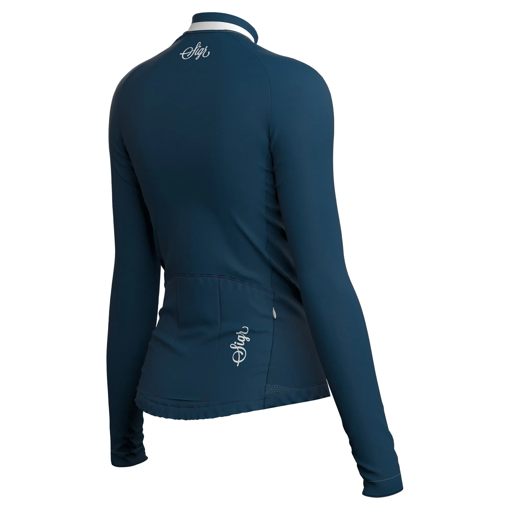 Krokus Blue Women's Warmer Long Sleeved Cycling Jersey