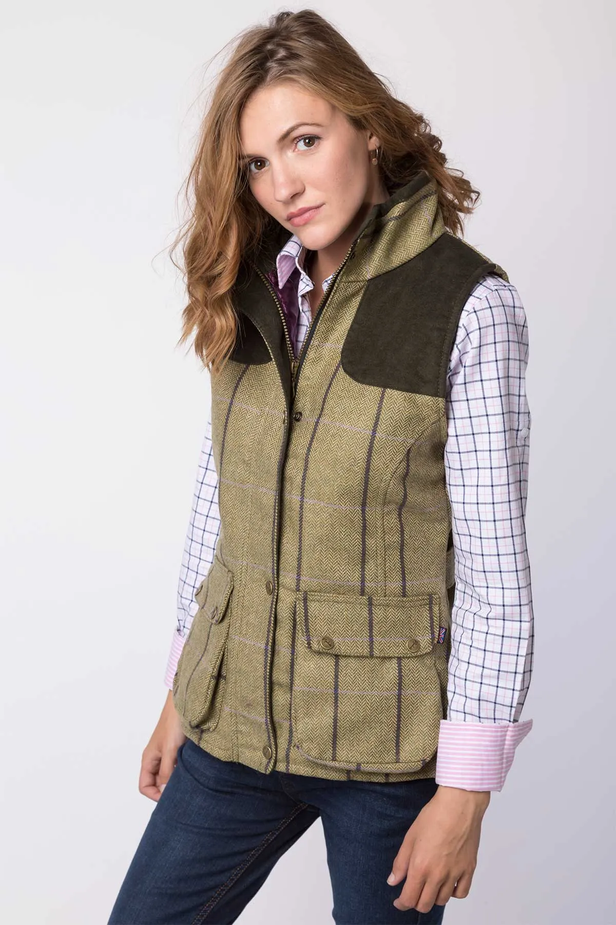 Ladies Tweed Gilet - Bramham