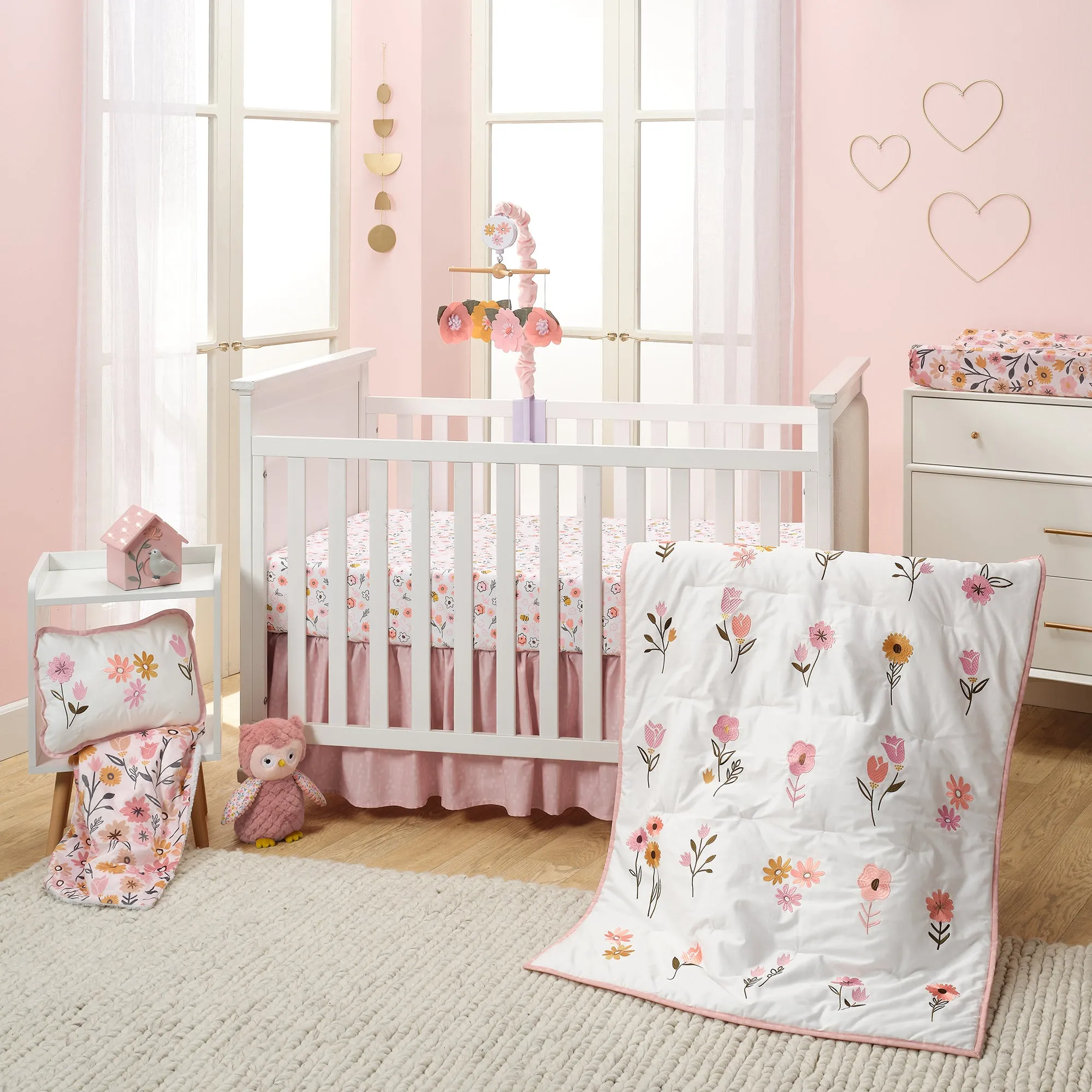 Little Garden 3-Piece Crib Bedding Set