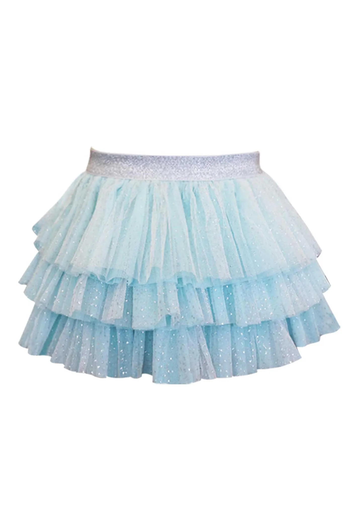 Little Girls Tiered Glitter Tutu Skirt