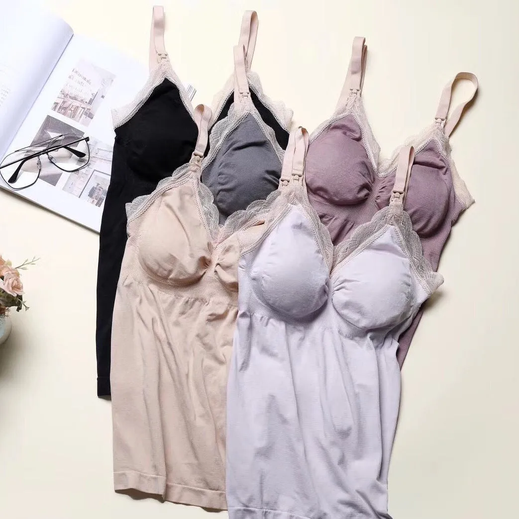 Long Tank Top Bra For Maternity Nursing