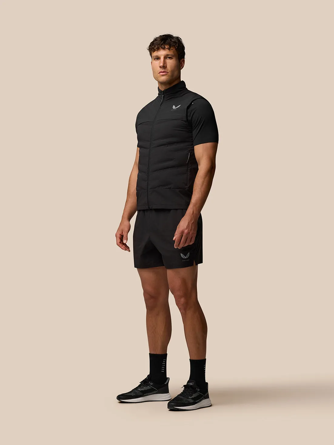 Men's Zone Breathable Sleeveless Hybrid Gilet – Black