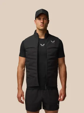 Men's Zone Breathable Sleeveless Hybrid Gilet – Black