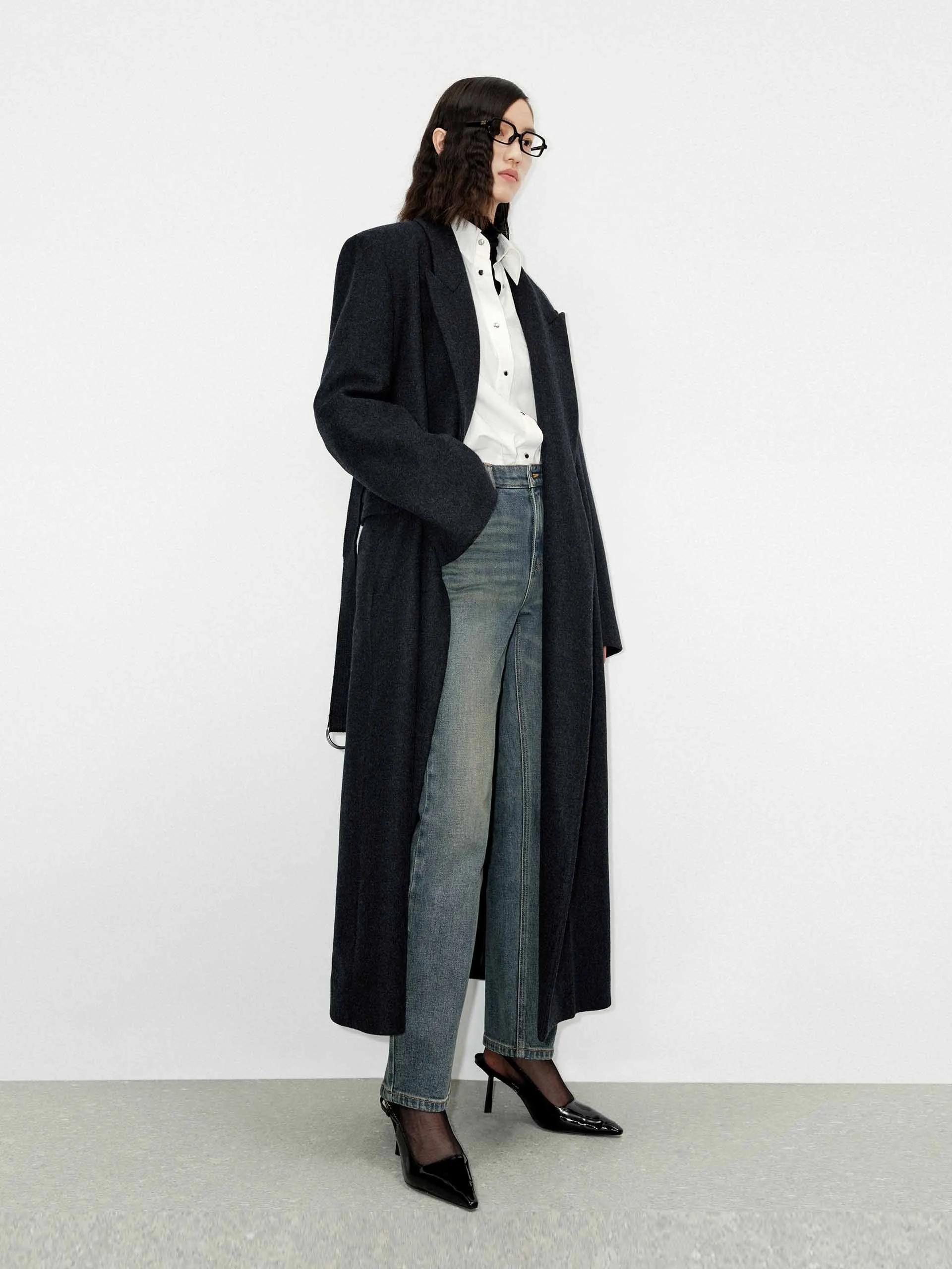 Merino Wool Long Coat