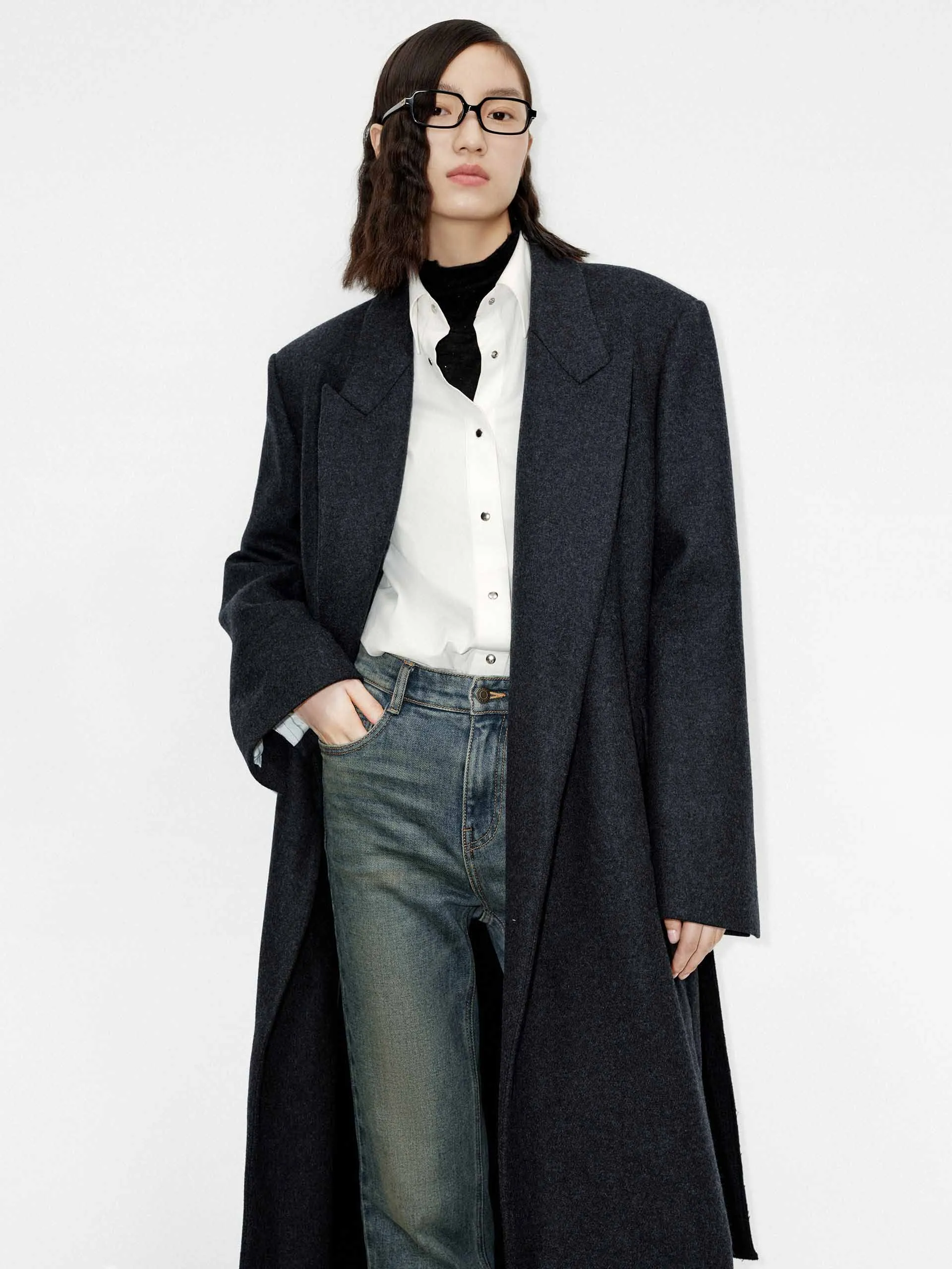 Merino Wool Long Coat